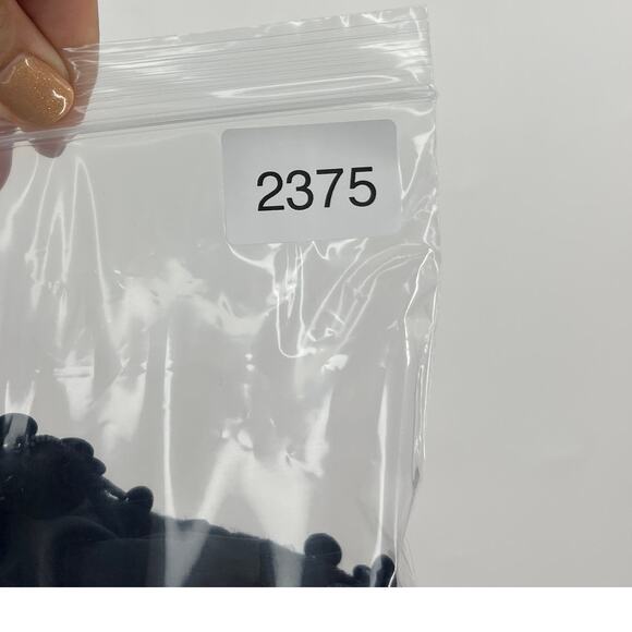 Miss Sun Valley Import VTG 1960s Wool Hong Kong Black Beads Singlet Blouse Large - Picture 6 of 7